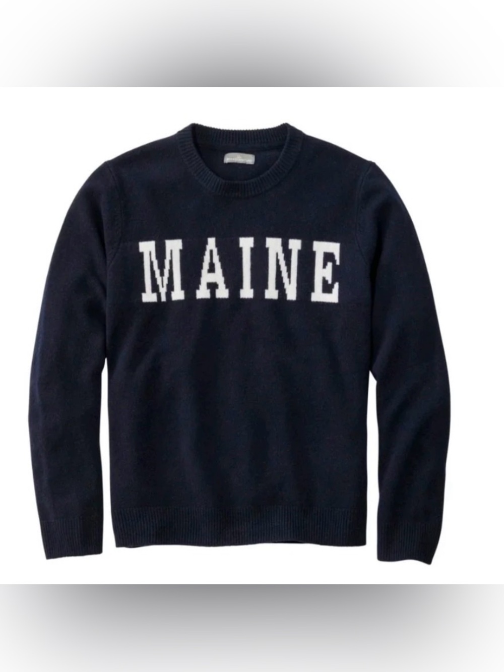 Maine Crewneck Sweater - Navy